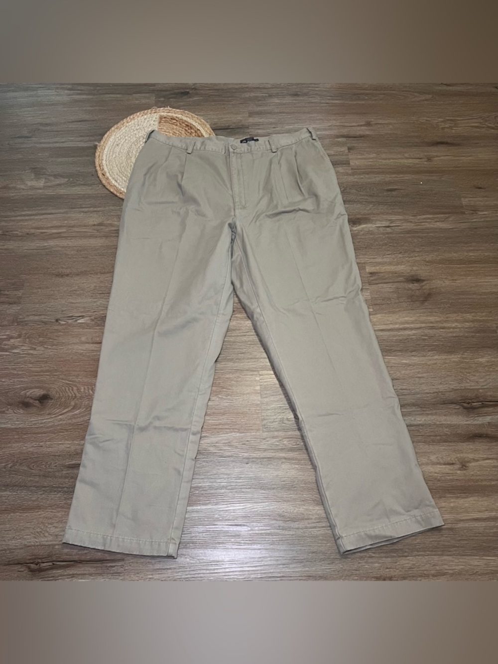EDDIE BAUER Y2K Plaid Lined Khaki Mens Pants